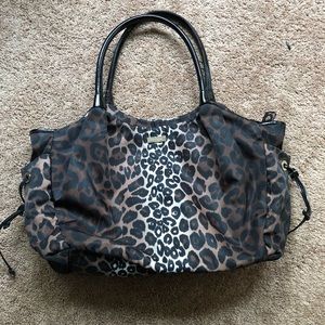 Leopard print Kate Spade diaper bag
